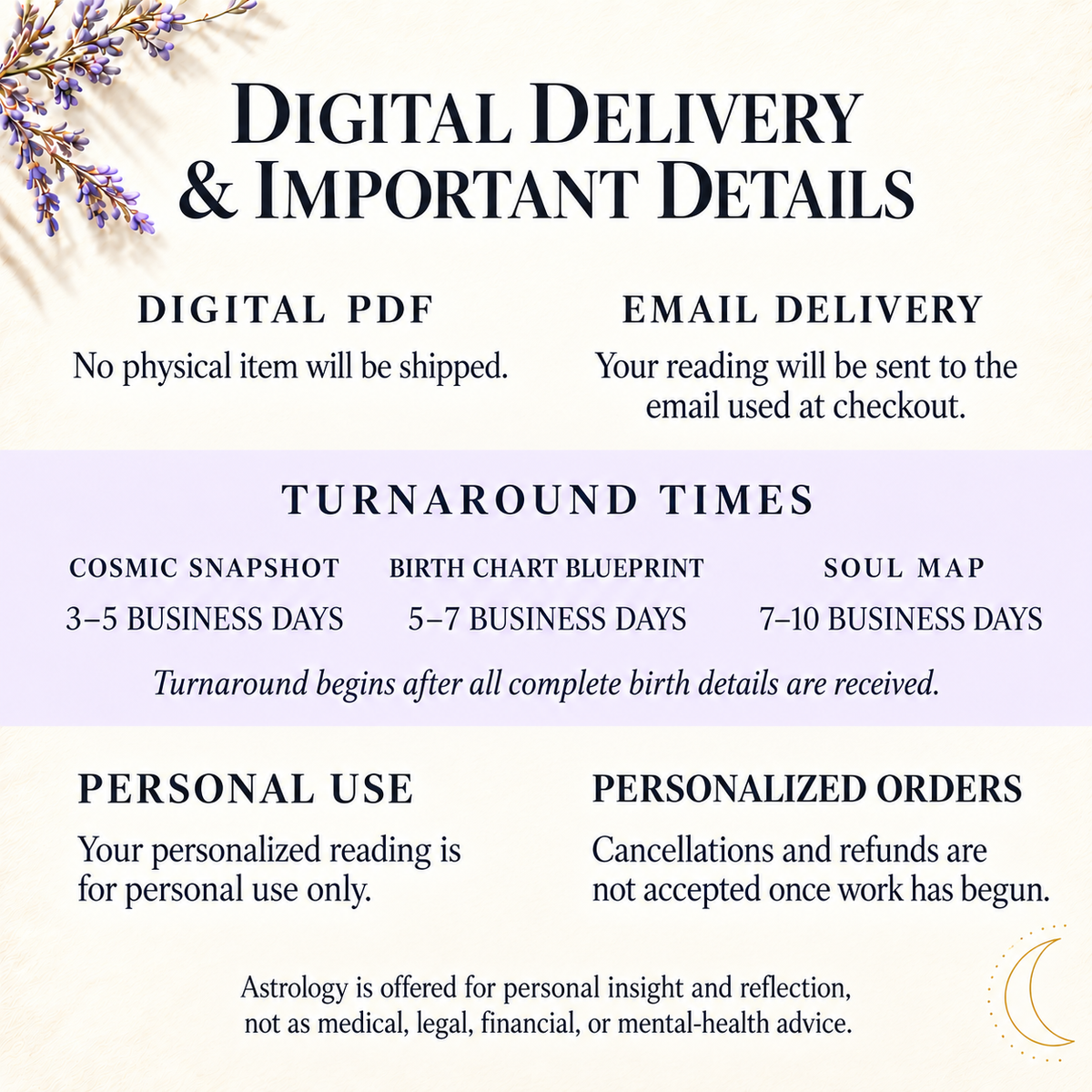 Personalized Birth Chart Reading