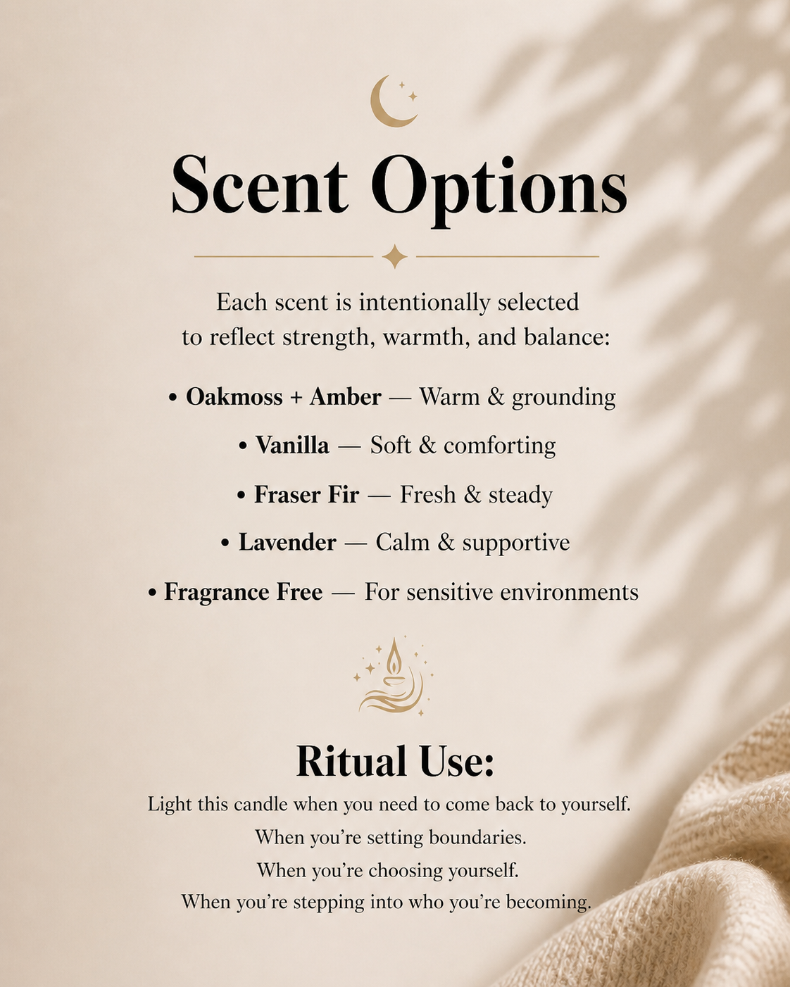 Soft But Unshakable Candle