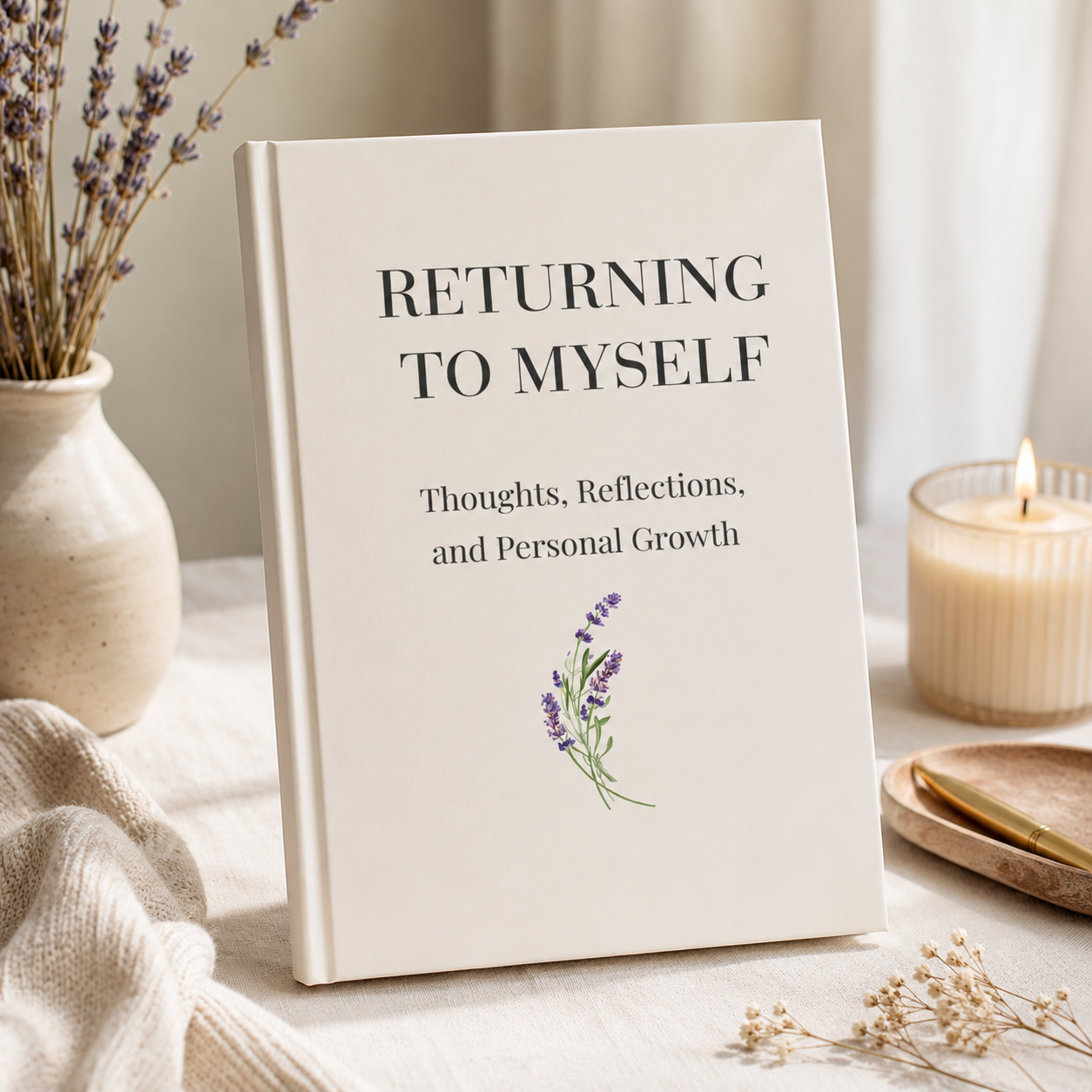 Returning to Myself Hardcover Journal | Personal Growth & Self-Reflection Journal