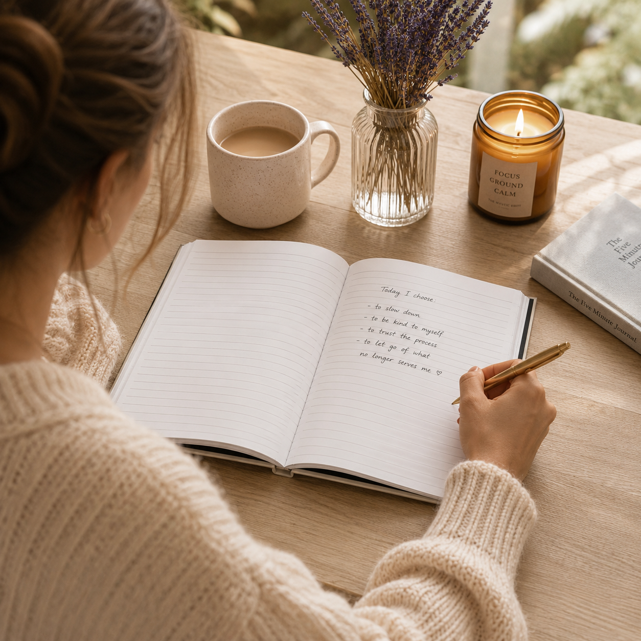 Returning to Myself Hardcover Journal | Personal Growth & Self-Reflection Journal