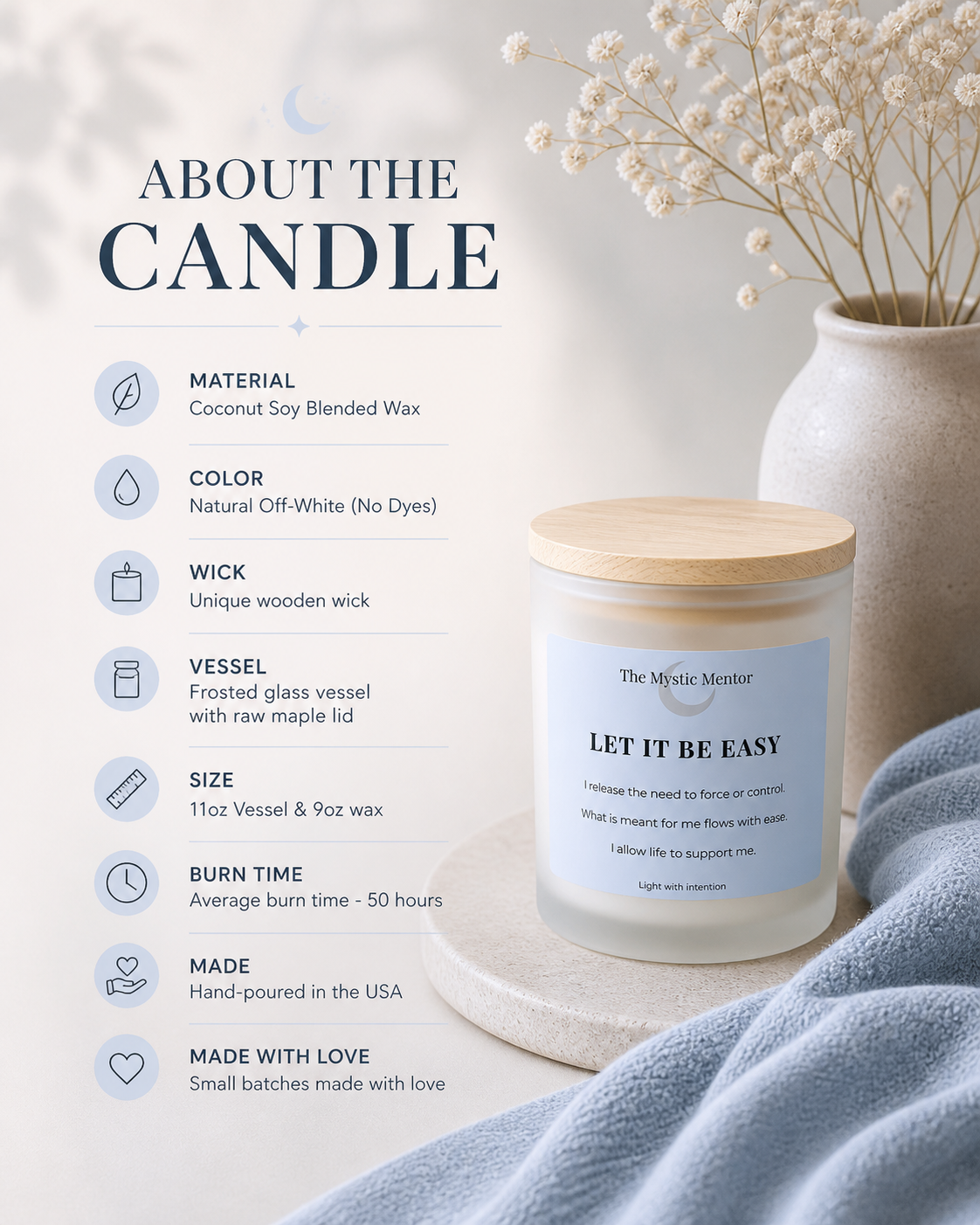 Let It Be Easy Candle