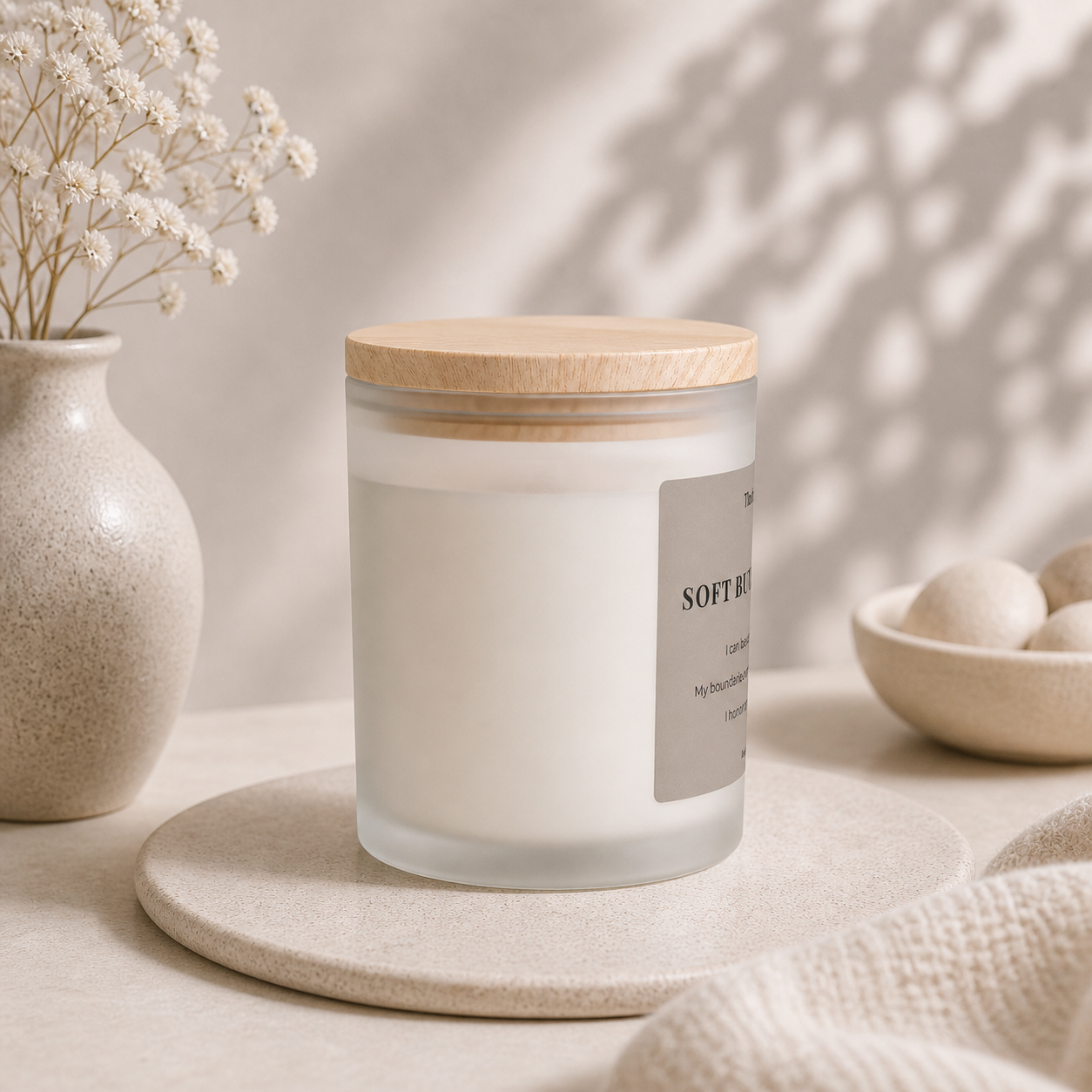 Soft But Unshakable Candle