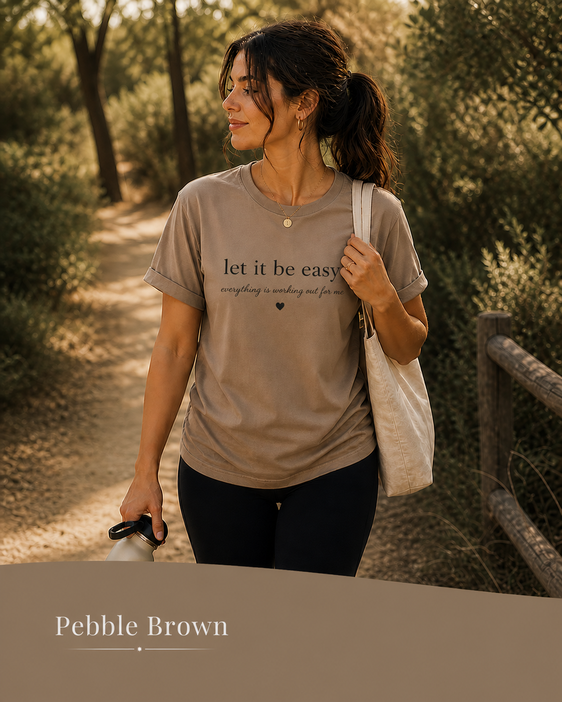 Let It Be Easy Tee – Minimal Inspirational Graphic T-Shirt
