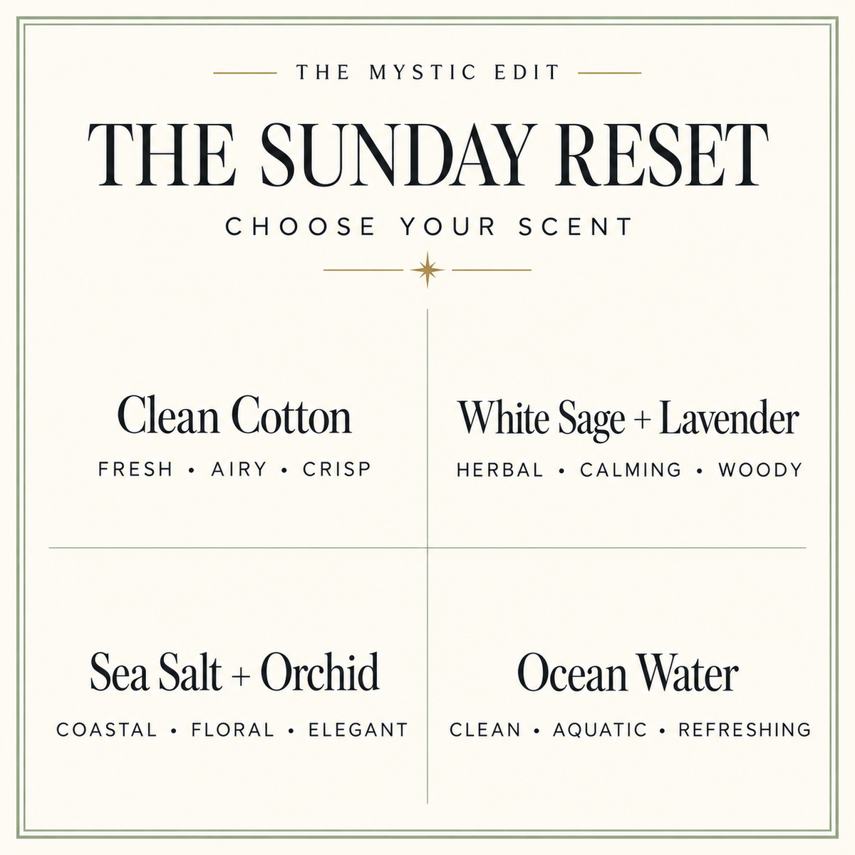 The Sunday Reset Candle | 9 oz